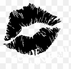 Black Lipstick Emoji - Black Lips Sticker,Lipstick Emoji