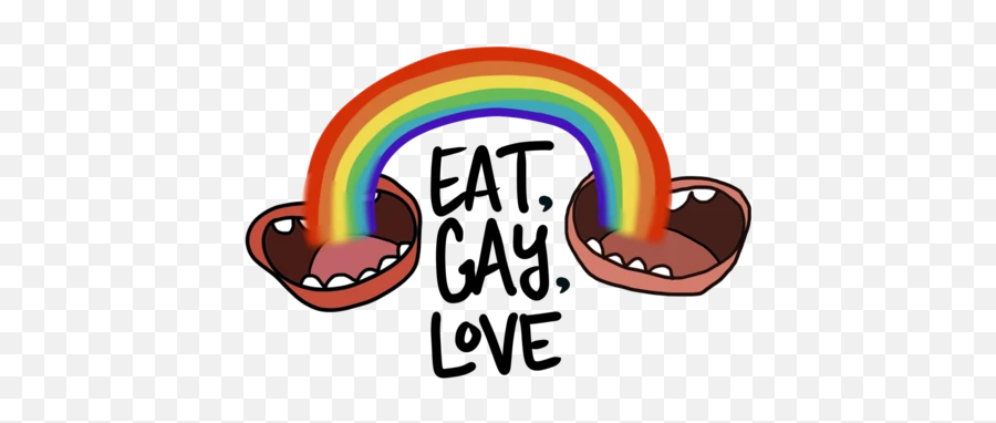 Eat Gay Love - Our Back Pockets Girly Emoji,Gay Emojis