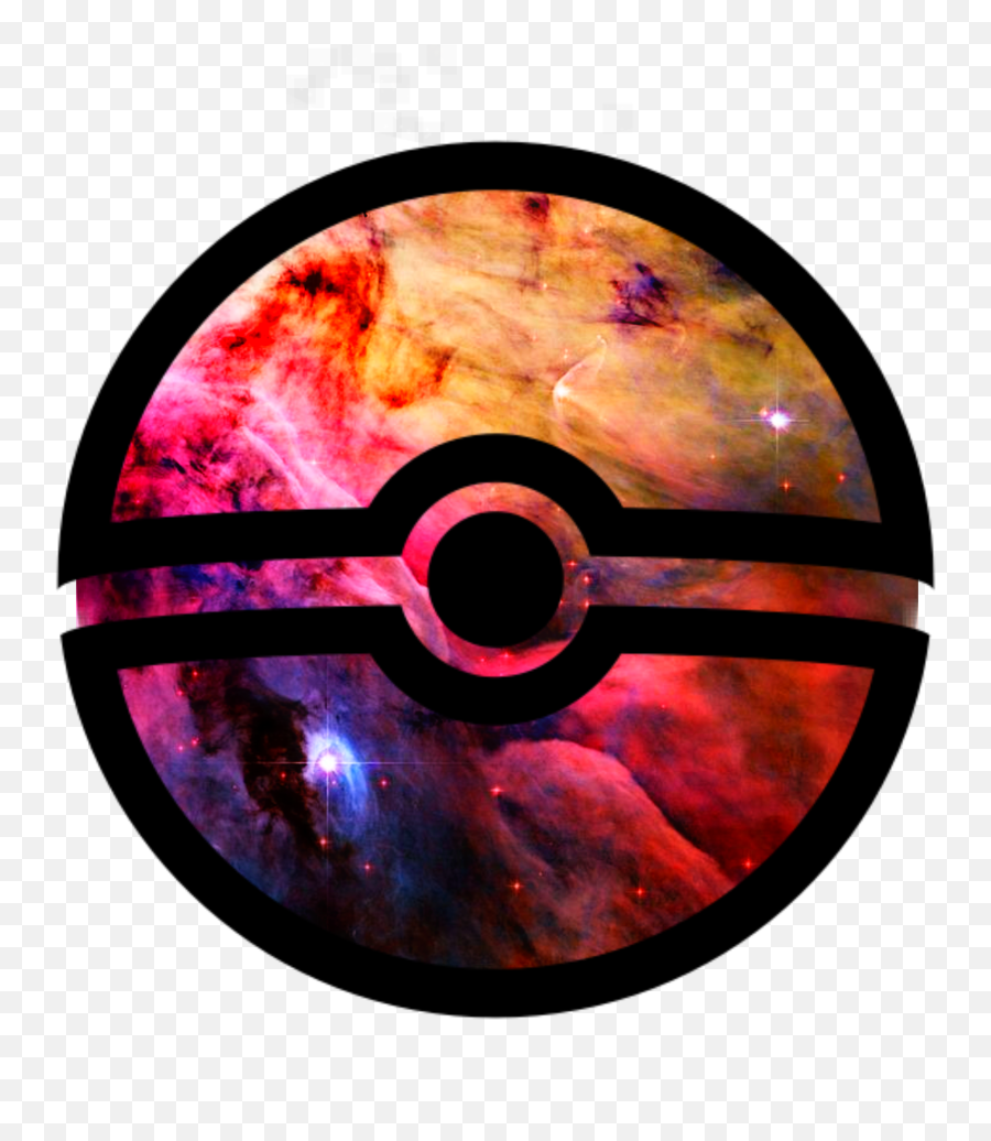 Pokemon Pokeball Galaxy Clouds Sticker - Galaxy Pokeball Emoji,Pokeball Emoji