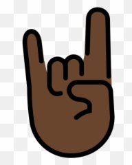 Dark Skin Tone Emoji - Teufelsgruß Google Img