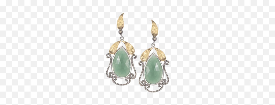 Silver Coomi - Green Stone Silver Earrings Emoji,Emoji Earrings