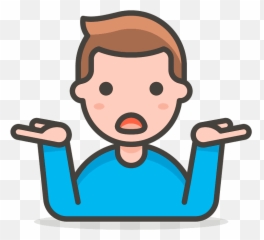 Man Shrugging Emoji Clipart - Swans Soundtracks For The Blind