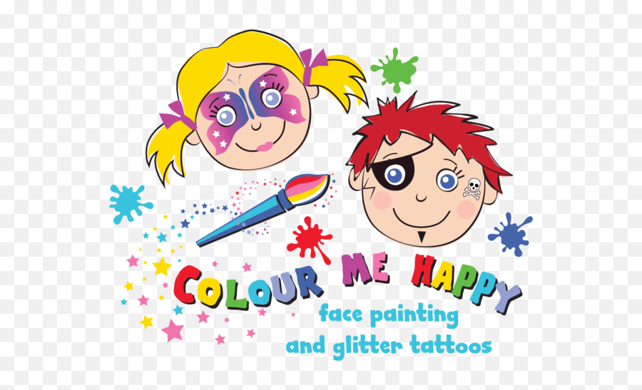 Clipart Of Face Painting - Face Painting Clipart Emoji,Emoji Face Painting