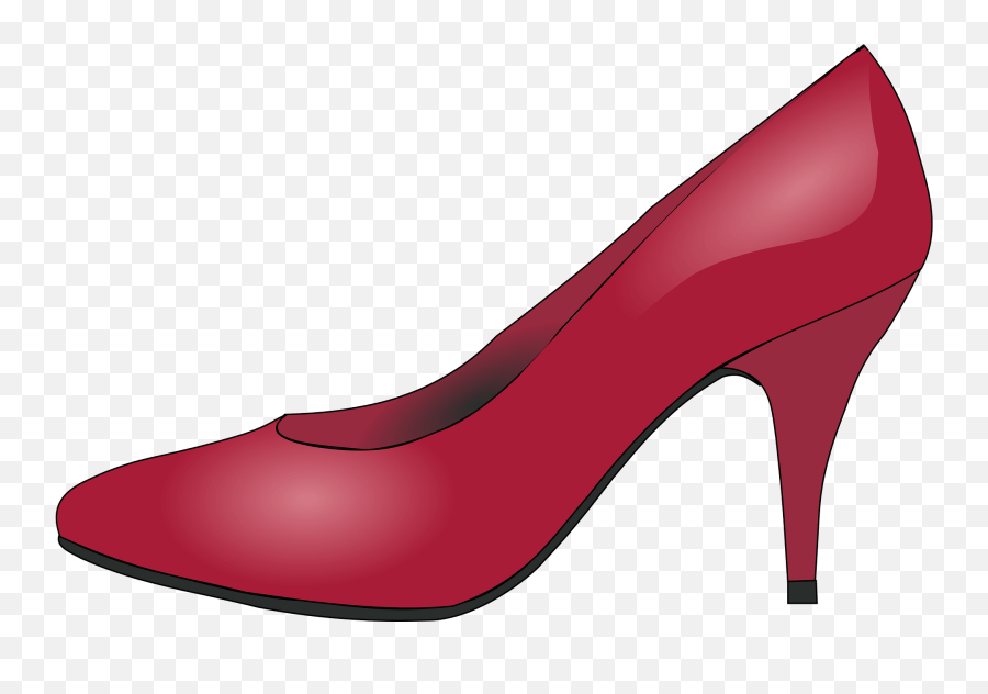 Red High - High Heeled Shoes Cartoon Emoji,High Heel Emoji