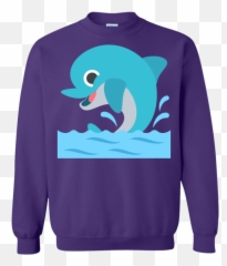 Happy Dolphin Emoji Sweatshirt - Sweater,Dolphin Emoji