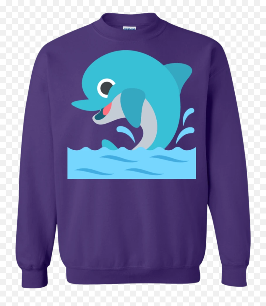 Happy Dolphin Emoji Sweatshirt - Sweater,Dolphin Emoji