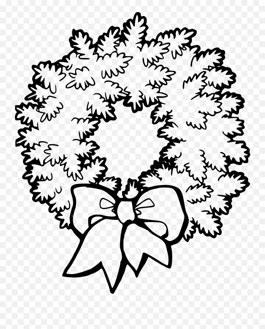 Wreath Tribute Floral Cemetery Memorial - Christmas Clip Art Black And White Emoji,Trophy And Cake Emoji