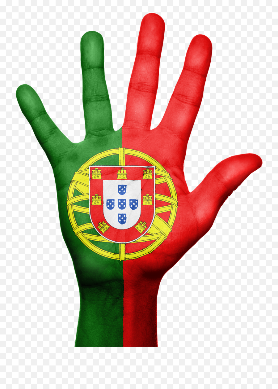 Portugal Flag Hand National Fingers - Official Flag Of Portugal Emoji,Thumbs Down Emoji