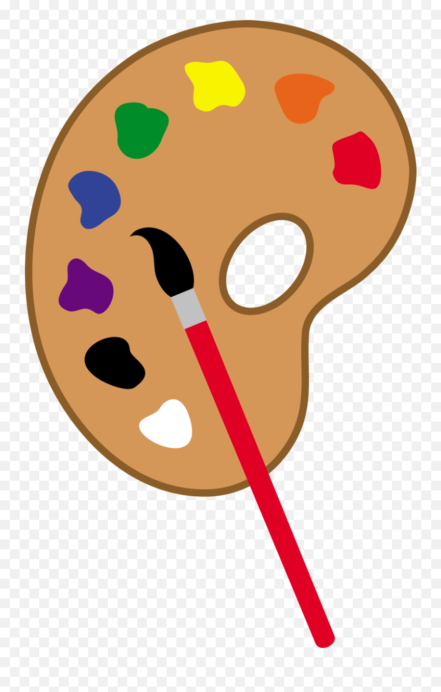 Paint Clipart Image - Paintbrush And Palette Clipart Emoji,Painting Emoji