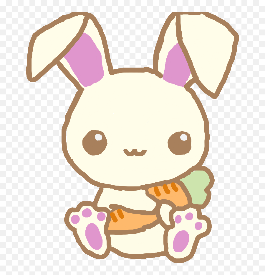 Easter Bunny Carrot Freetoedit - Kawaii Emoji,Easter Bunny Emoji
