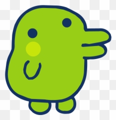 Emoji Mashup Bot on Twitter kissing - blushing Tamagotchi Kuchipatchi
