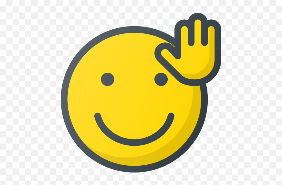 Waving - Icon Emoji,Waving Emoticon