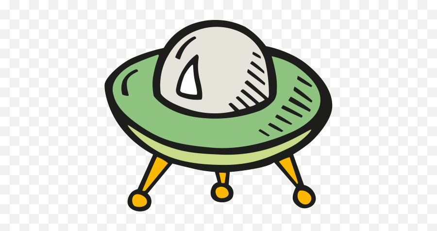 Alien Ship 2 Icon - Clipart Alien Spaceship Png Cartoon Emoji,Space Ship Emoji