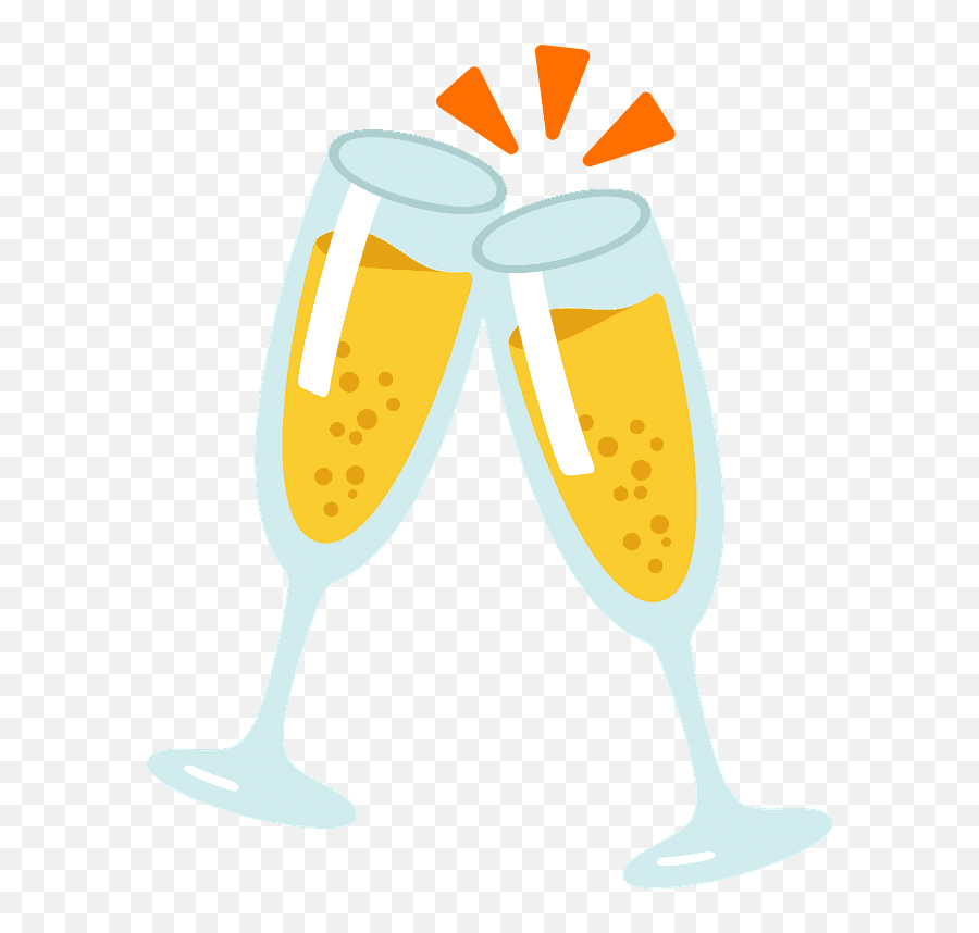 Clinking Glasses Emoji Clipart - Champagne Png Clipart,Google Beer Emoji