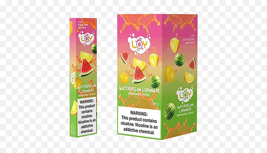 Watermelon Lemonade Disposable Pod By Loy - Loy Disposable Vape Watermelon Lemonade Emoji,Frappe Emoji