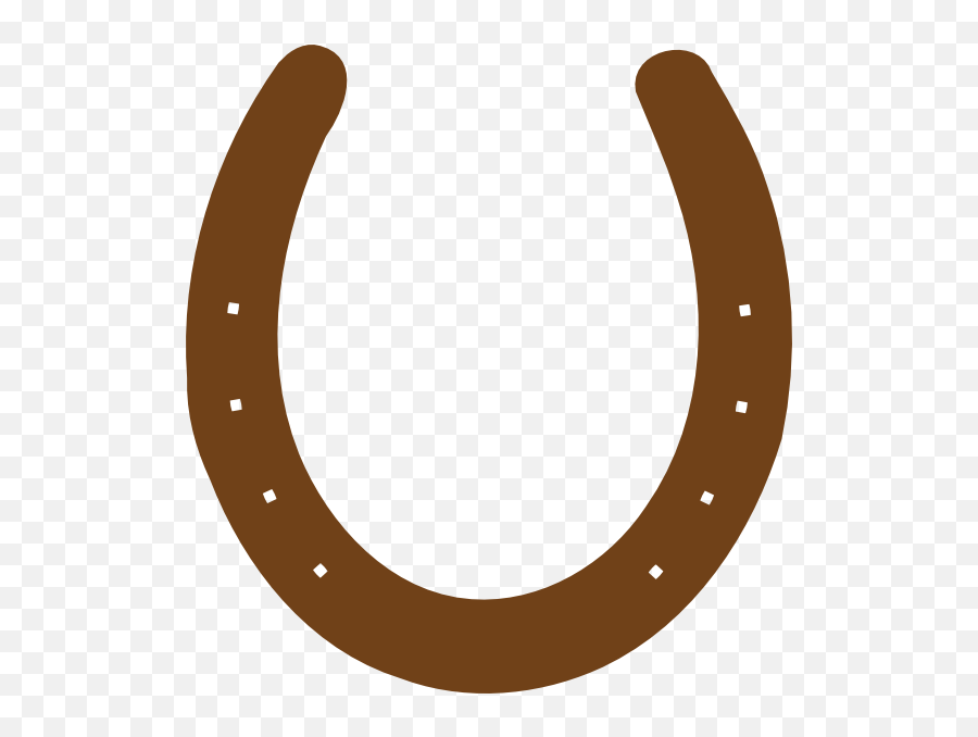 Horseshoe Clipart Two Horseshoe Two - Brown Horseshoe Clipart Emoji,Horseshoe Emoji