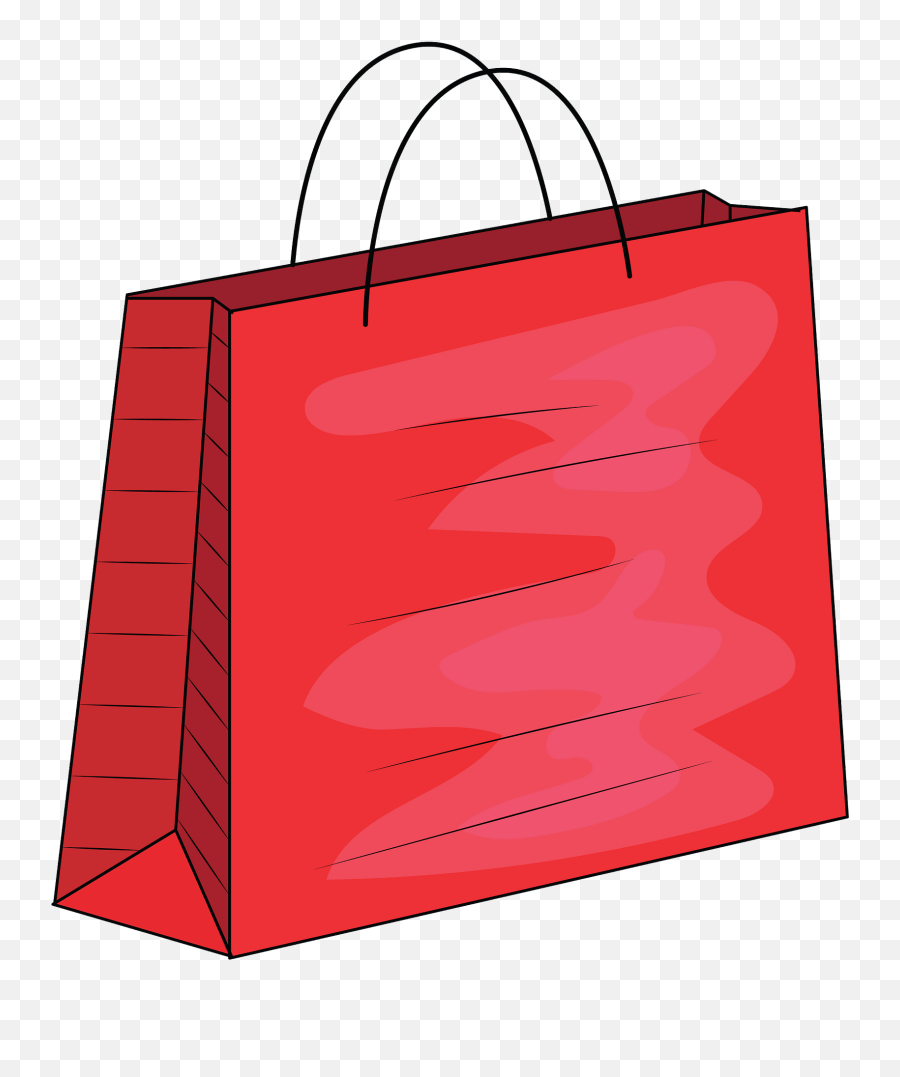 Red Shopping Bag Clipart - Clipart Image Of Bag Emoji,Shopping Bag Emoji