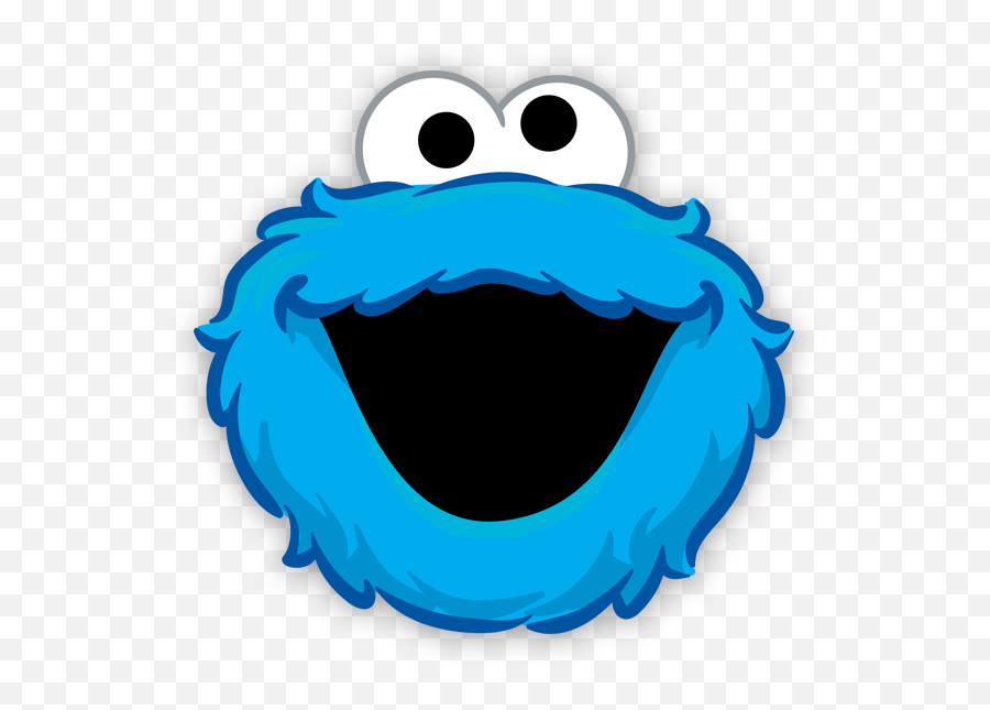 Face Clipart Cookie Monster Face Cookie Monster Transparent - Sesame Street Characters Png Emoji,Cookie Monster Emoji