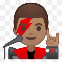 Filenoto Emoji Pie 1f468 1f3fd 200d 1f3a4svg - Wikimedia Man Singer Emoji,Red Head Emoji
