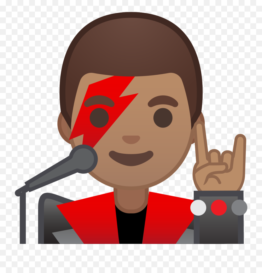 Filenoto Emoji Pie 1f468 1f3fd 200d 1f3a4svg - Wikimedia Man Singer Emoji,Red Head Emoji