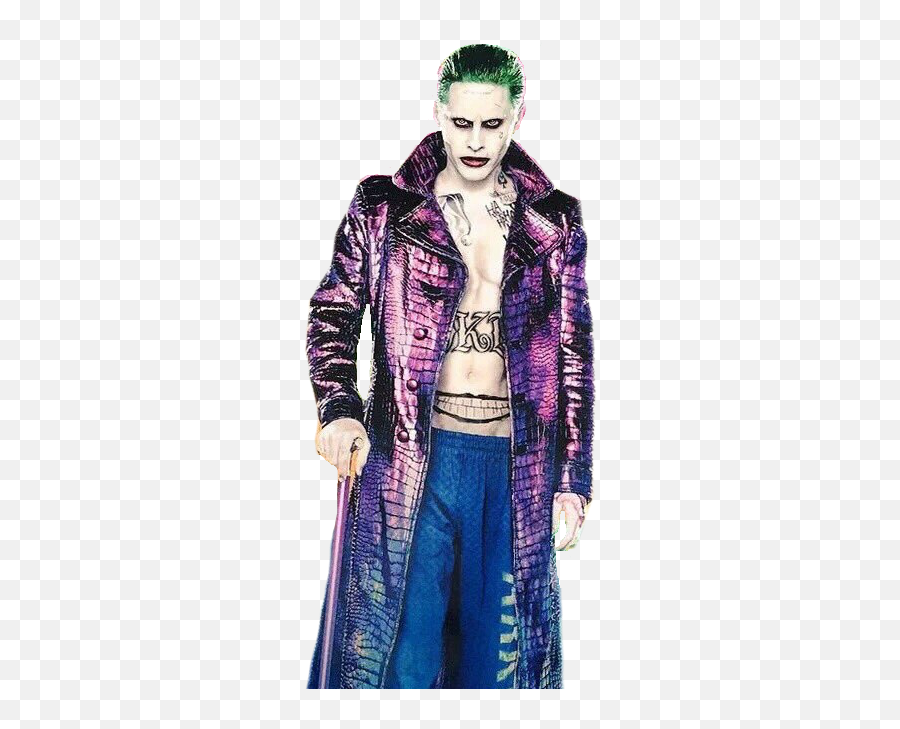 Joker Png - Jared Leto Joker Coat Emoji,Harley Quinn Emoji