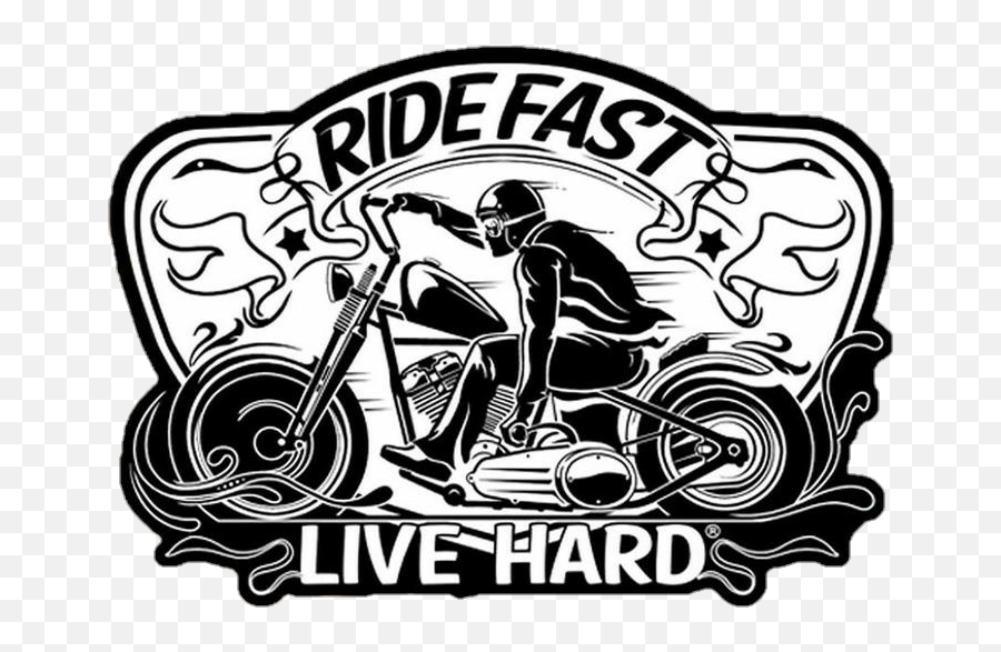 Harleydavidson Harley Motorcycle Biker - Ride Fast Live Hard Emoji,Harley Davidson Emoji