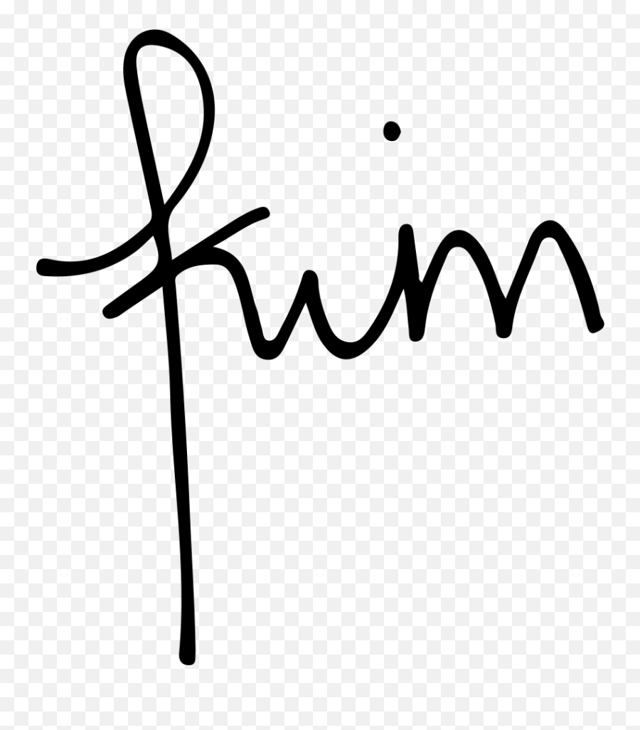 Kim Kardashian Signature - Calligraphy Emoji,Kim K Emoji