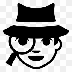 Emojione Bw 1f575 - Clip Art