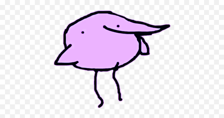 Flamingo Birb Bird - Clip Art Emoji,Birb Emoji