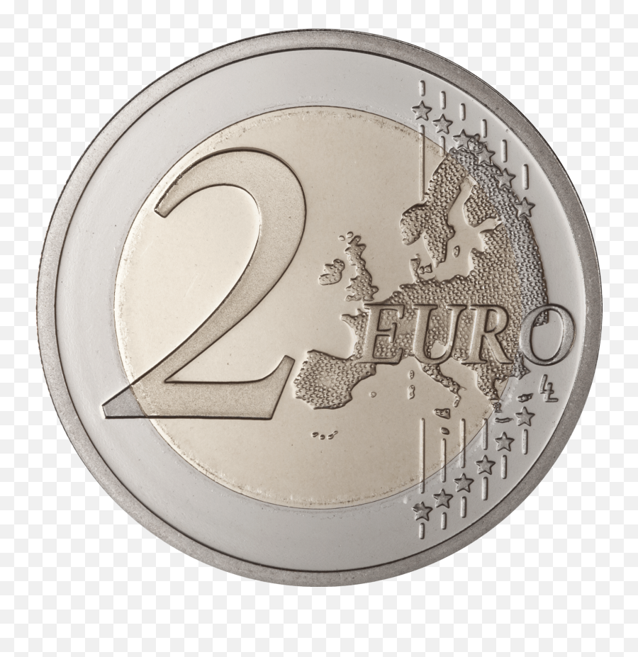 Download Coin 2 Euro Png Image Hq Png - Euro Coin Transparent Emoji,Euro Emoji