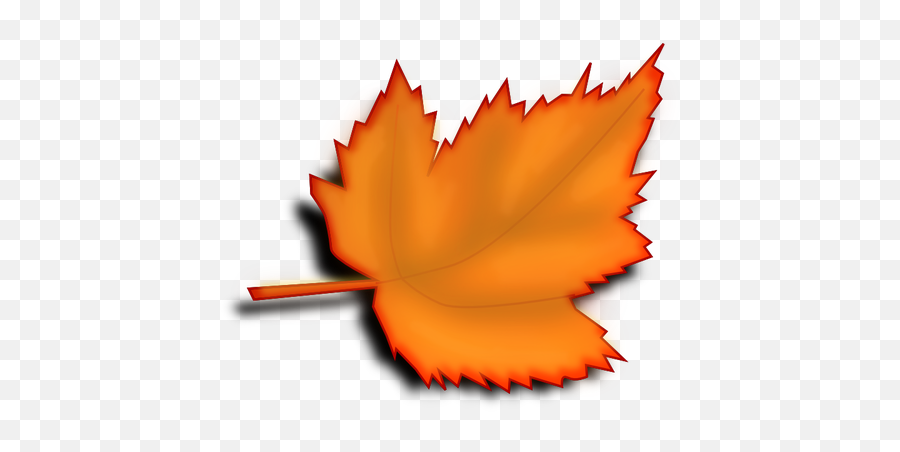 Žlutá Podzimní Javorový List Vektorový Obrázek - Leaf Clipart Transparent Background Emoji,Maple Leaf Emoji