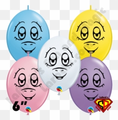 Pony Assortment Qualatex 50ct - Cartoon Emoji,Yoyo Emoticon