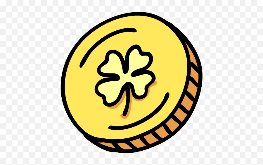 Coin Icon Lucky Leprechaun Iconset Iconkacom - Gold Coin Saint Patricks Day Emoji,Coin Emoji