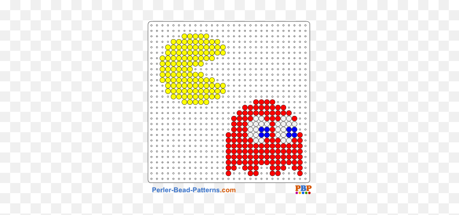 Pacman Perler Bead Pattern - Pac Man Iron Beads Emoji,Pac Man Emoji