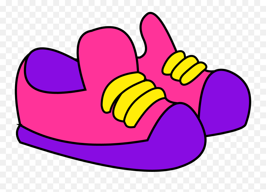 Kids Tennis Shoe Clipart - Cartoon Shoe Clipart Emoji,Kids Emoji Shoes