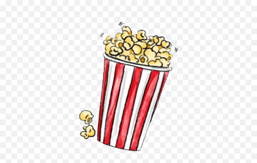 Popcorn Movies Movie - Sticker By Amanda Clip Art Emoji,Emoji Eating Popcorn