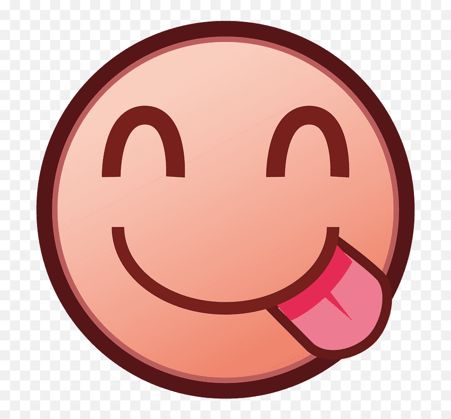 Face Savoring Food Emoji Clipart - Emoji,Yum Emoticon