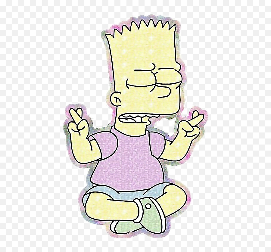 Bart Simpson Suerte Emoji Emojis Emojisticker Emojiwhat - Transparent Bart Simpson Gif,Simpsons Emojis