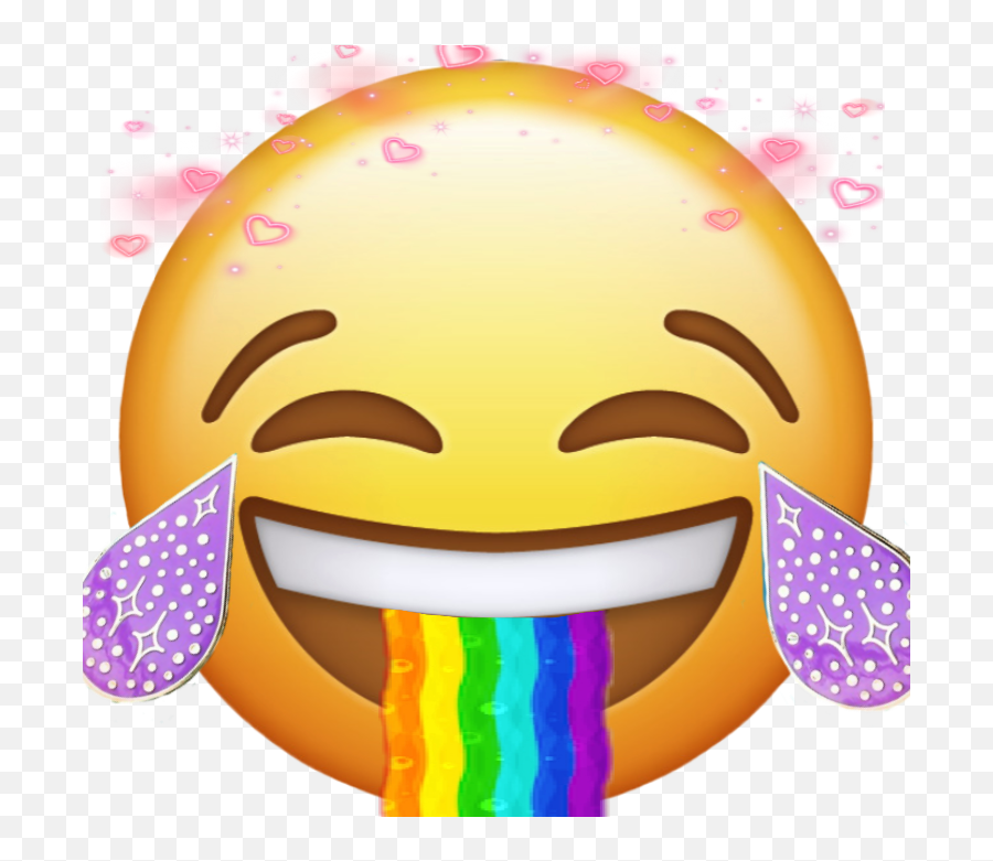 Rainbow Emoji Sticker By Ellasart101 - Joke Of The Day In Urdu,Rainbow Emoji