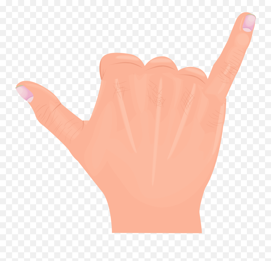 Shaka Hand - Sign Language Emoji,Shaka Emoji