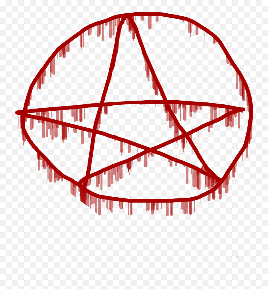 Pentagram Satan Satanic Demonic Sticker - Dot Emoji,Pentagram Emoji