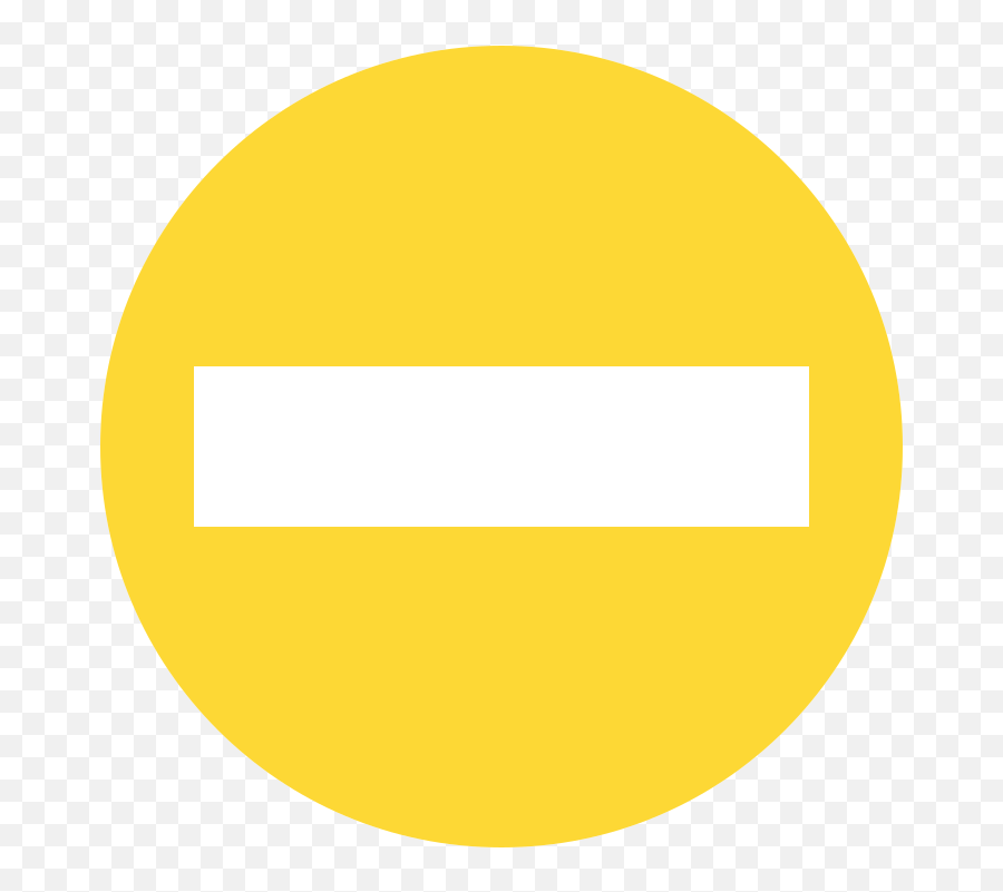 Eo Circle Yellow White No - No Entry Sign Blue Emoji,No Entry Emoji