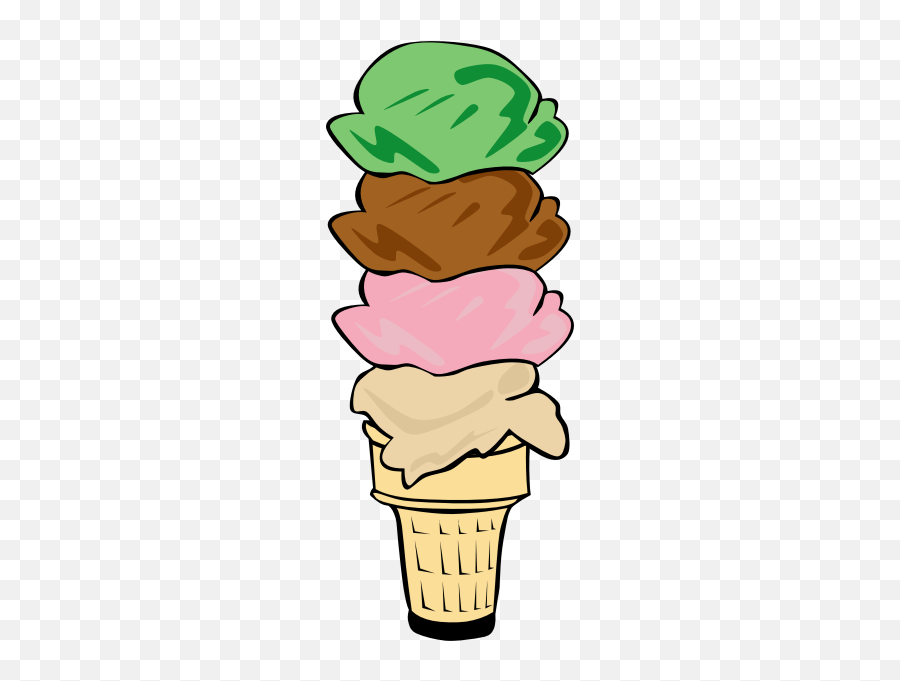 Fast Food Desserts Ice Cream Cone Quad - Ice Cream Clipart Emoji,Ice Emoji