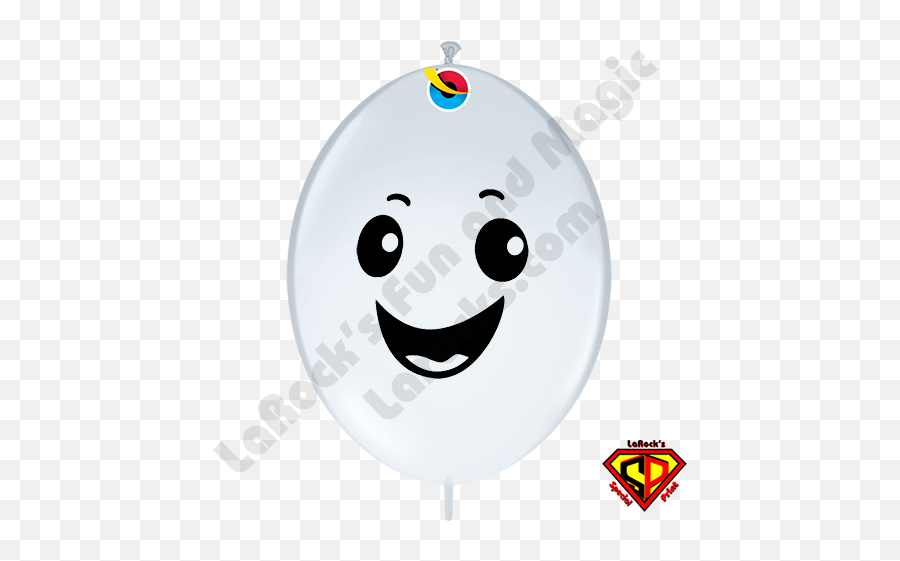 Quick Link Happy Ghost Qualatex 50ct - Draw A Face On A Balloon Emoji,Emoticon Sparkles