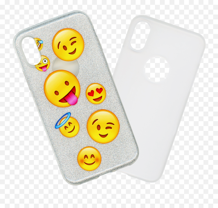 Iphone Mm Emoji Glitter Hybrid - Smiley,Iphone X Emoji
