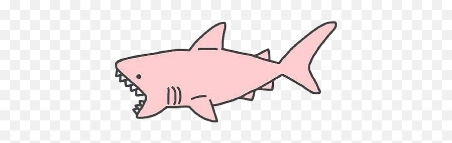 I Want A Black And White Tattoo - Pink Shark Emoji,Shark Emoji Android