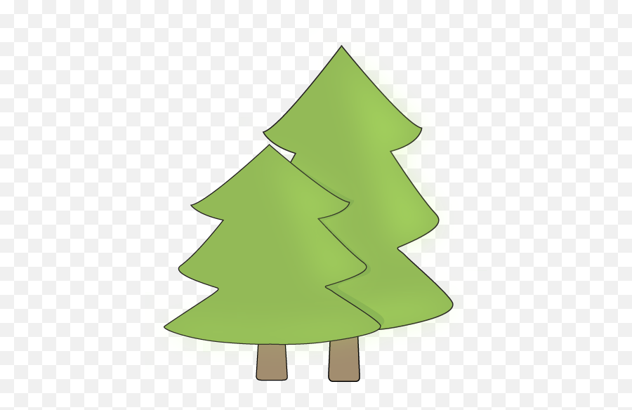 Two Trees Clip Art - Camping Tree Clipart Png Emoji,Pine Tree Emoji