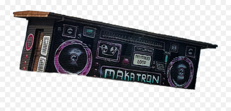 Makatron Boombox Music Radio Graff - Vehicle Audio Emoji,Stereo Emoji