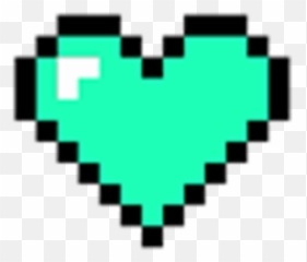 Transparent 8 - 8 Bit Heart Transparent Emoji,Green Heart Emoticon