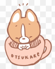 Skydea Kk - Work Brunchy Cafe Waffle The Corgi Sticker Emoji,Waffle Emoji